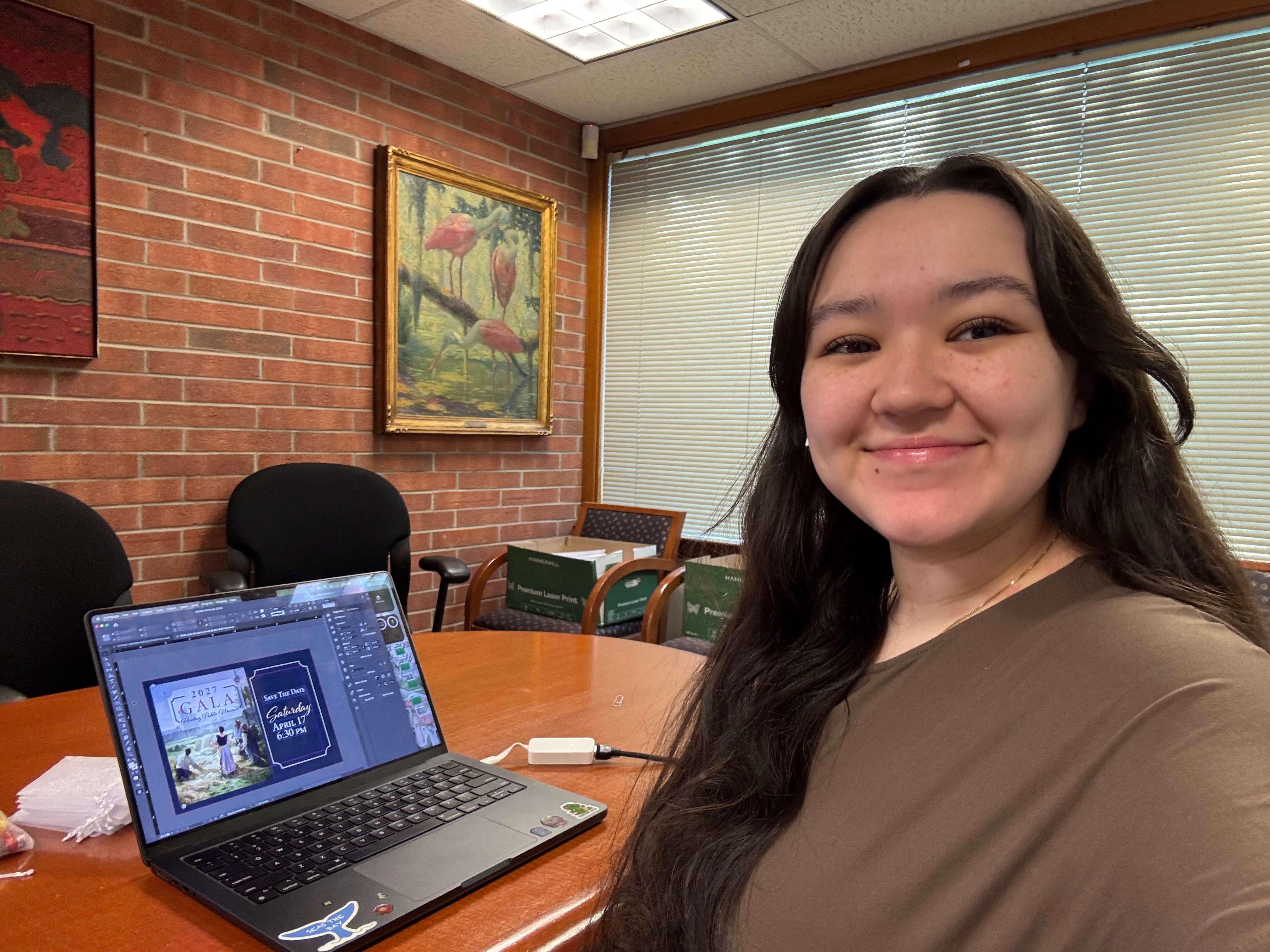 💡Internship Spotlight: Devan McHugh at @rdgmuseum! Here’s what Devan is thinking of her experience: 

This semester I’ve had the amazing opportunity to intern at The Reading Public Museum along side my amazing mentor, Kevin Montalvo. After doing school projects I’ve had the opportunity to learn what it is like to design for a client. I’ve been assisting on projects for things like their annual Gala, banners for different exhibits, and flyers for things happening in the Museum. I am so grateful for this opportunity working along side of my mentor at The Reading Public Museum, and for everything I’ve learned with my time spent them.
#studentintern #kutztownuniversity #communicationdesign
